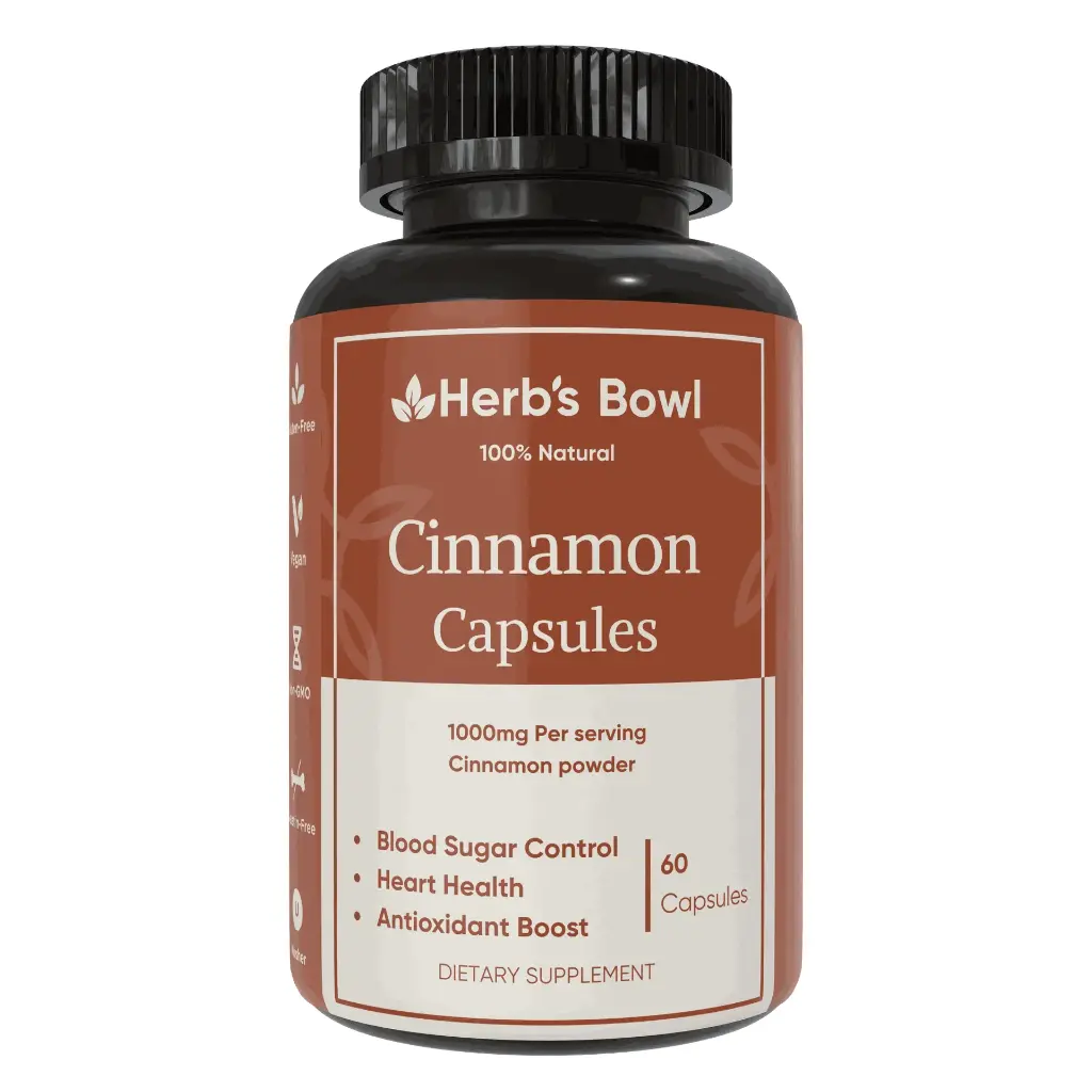 Cinnamon Capsules for Blood Sugar Control – Powerful Antioxidant Support