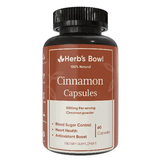 Cinnamon Capsules for Blood Sugar Control – Powerful Antioxidant Support